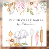 Bäckereimittel Koch Wasserfarben Backwerkzeuge Fensteraufkleber (Blatt 2)