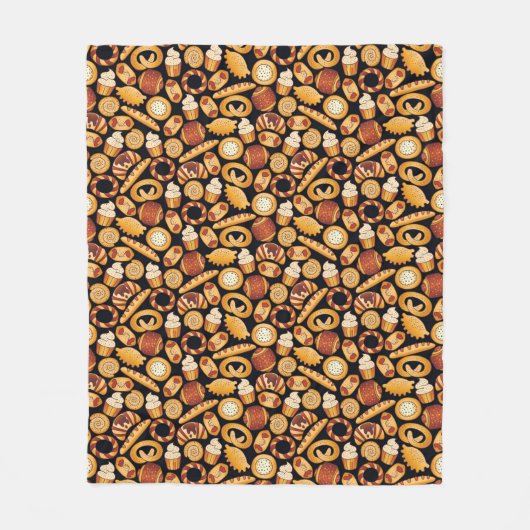 Bäckereiprodukte Fleecedecke (Vorderseite)