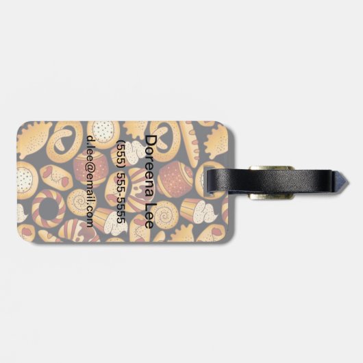 Bäckereiprodukte Gepäckanhänger (Rückseite horizontal)