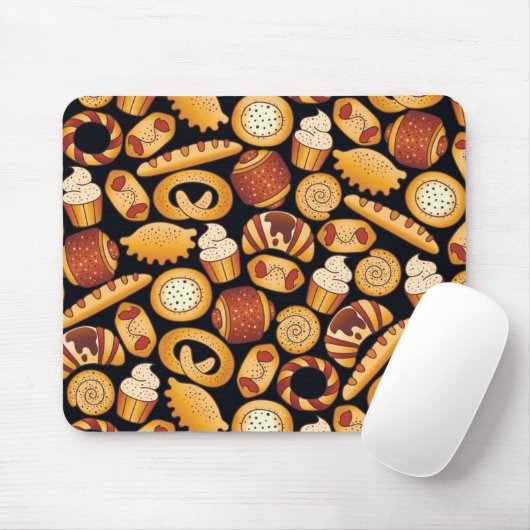 Bäckereiprodukte Mousepad (Mit Mouse)