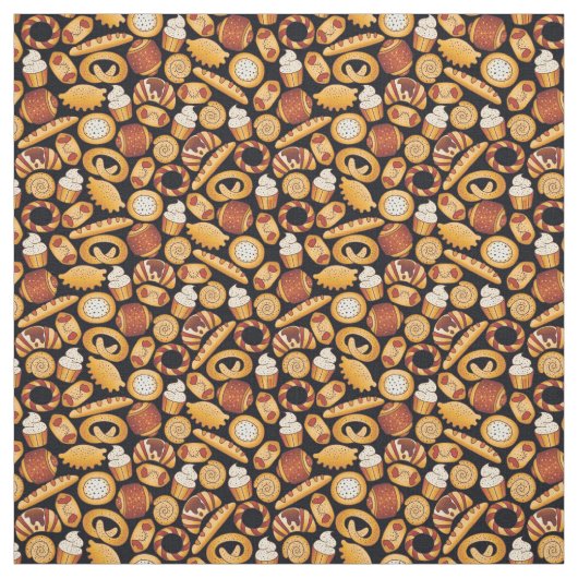 Bäckereiprodukte Stoff (Muster)