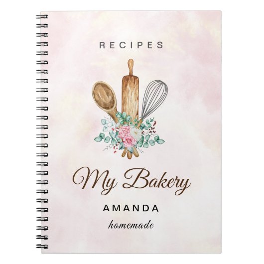 Bäckereirezepte Notizblock (Vorderseite)