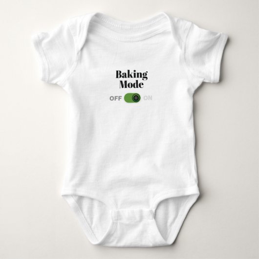 Bäckergeschenk für Bäcker - Backmodus auf Geschenk Baby Strampler (Vorderseite)