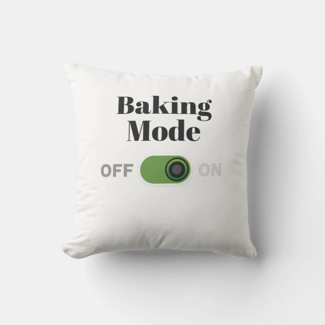 Bäckergeschenk für Bäcker - Backmodus auf Geschenk Kissen (Vorderseite)