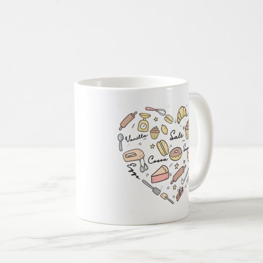 Bäckerherz Gewürzbäckerei Konditorei Koch Kaffeetasse (VorderseiteRechts)