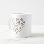 Bäckerherz Gewürzbäckerei Konditorei Koch Kaffeetasse (Vorderseite Links)