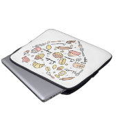 Bäckerherz Gewürzbäckerei Konditorei Koch Laptopschutzhülle (Vorne Knopf)