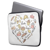 Bäckerherz Gewürzbäckerei Konditorei Koch Laptopschutzhülle (Vorderseite Links)