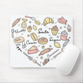 Bäckerherz Gewürzbäckerei Konditorei Koch Mousepad (Mit Mouse)