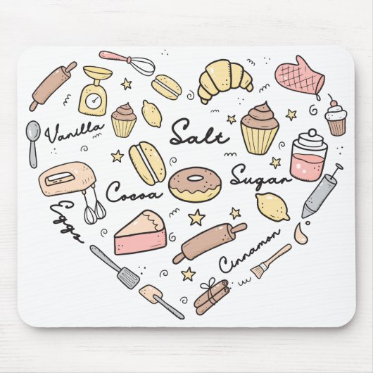 Bäckerherz Gewürzbäckerei Konditorei Koch Mousepad (Vorne)