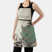 Bäckerküche Ihr Name Minze grüne Wasserfarbe Schürze (InSitu)