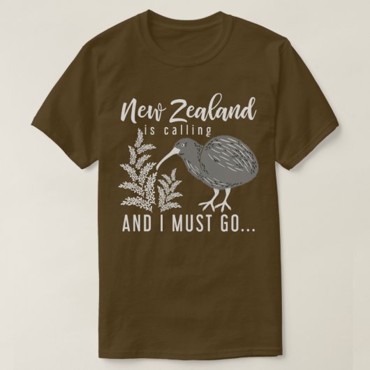 Backerpacker Kiwi Geschenk Neuseeland T-Shirt (Design vorne)