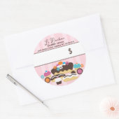 Bäckerpreise Verpackung Süßigkeiten Backwaren Koch Runder Aufkleber (Umschlag)