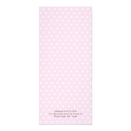 Bäckerpreisliste Werbekarte (Hinten)