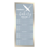 Bäckerpreisliste Werbekarte (Vorne)