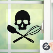 Bäckerschädel Fensteraufkleber (Zuhause)