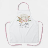 Backfarben-Backöfen Backen mit Liebe Schürze (Vorderseite)