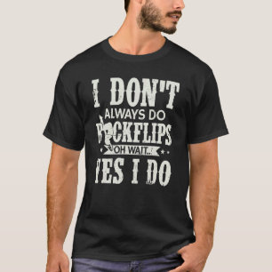 Backflip Parkour Gymnastic Beginner Jump Training T-Shirt