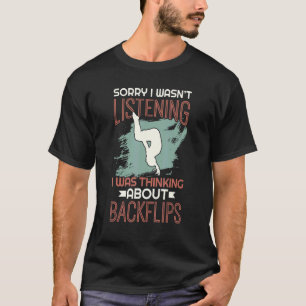 Backflip Parkour Gymnastic Beginner Jump Training T-Shirt