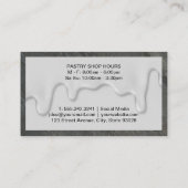 Backflüstern | Zuckerguss Tropfen Visitenkarte (Rückseite)