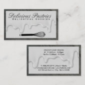 Backflüstern | Zuckerguss Tropfen Visitenkarte (Vorne/Hinten)