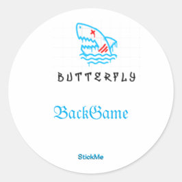BackGame-StickerPacks Runder Aufkleber