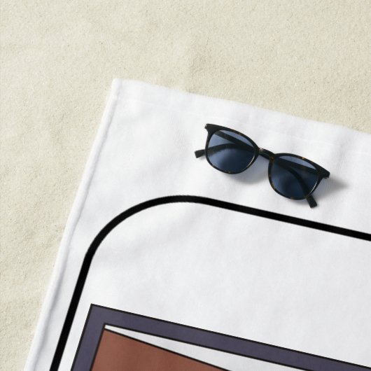 Backgammon Beach Handtuch (Beispiel)