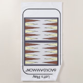 Backgammon Beach Handtuch (Vorderseite)