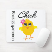 Backgammon Chick Mousepad (Mit Mouse)