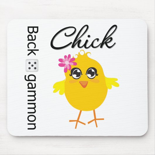 Backgammon Chick Mousepad (Vorne)