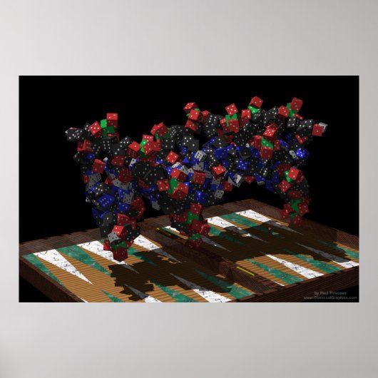 Backgammon-DNA Poster (Vorne)