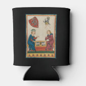 Backgammon Game, mittelalterliche Kunst des 14. Ja Dosenkühler (Rückseite)