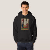 Backgammon Game, mittelalterliche Kunst des 14. Ja Hoodie (Vorne ganz)