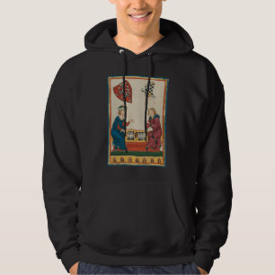 Backgammon Game, mittelalterliche Kunst des 14. Ja Hoodie