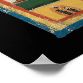 Backgammon Game, mittelalterliche Kunst des 14. Ja Poster (Ecke)