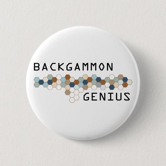 Backgammon-Genie Button (Vorderseite)