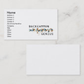 Backgammon-Genie Visitenkarte (Vorne/Hinten)