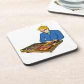 Backgammon Getränkeuntersetzer (Linke Seite)