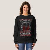 Backgammon Ich könnte aussehen, als höre ich dir b Sweatshirt (Vorne ganz)