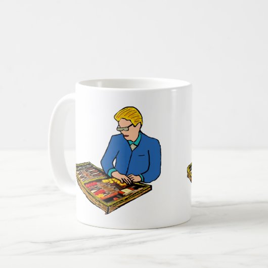 Backgammon Kaffeetasse (Vorderseite Links)