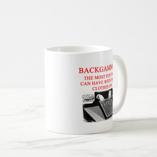 BACKGAMMON KAFFEETASSE (VorderseiteRechts)