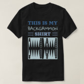 Backgammon Lover Funny Player T-Shirt (Design vorne)
