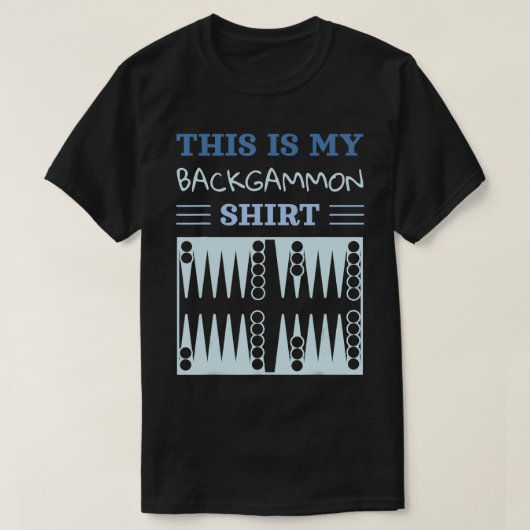 Backgammon Lover Funny Player T-Shirt (Design vorne)