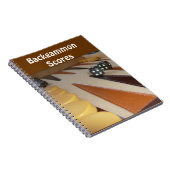 Backgammon-Mainboard-Notebook Notizblock (Rechte Seite)