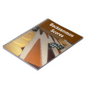 Backgammon-Mainboard-Notebook Notizblock (Linke Seite)