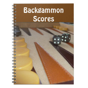 Backgammon-Mainboard-Notebook Notizblock