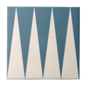 Backgammon Muster Blue Tile Fliese (Vorderseite)