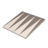 Backgammon Muster Bronze Tile Fliese (Seite)