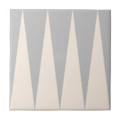 Backgammon Muster Gray Tile Fliese (Vorderseite)