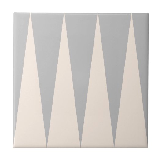 Backgammon Muster Gray Tile Fliese (Vorderseite)